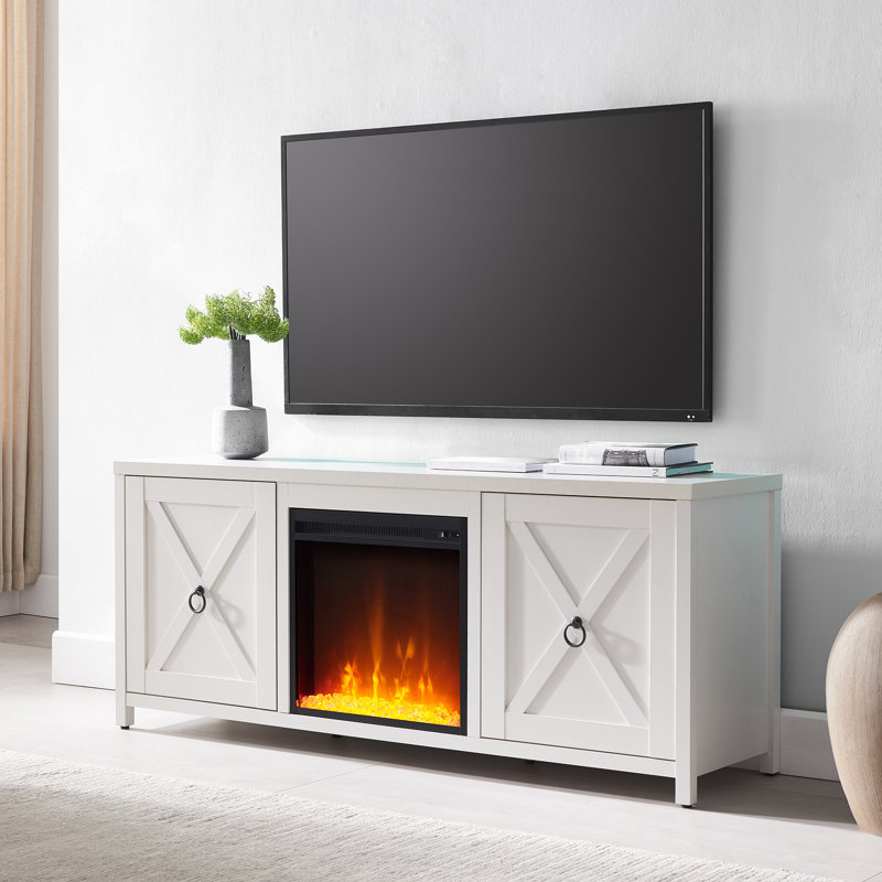 Gracie Oaks Meuble télé avec foyer électrique pour téléviseur de 65 po ou moins bacote et Gracie Oaks Meuble télé avec foyer électrique pour téléviseur de 65 po ou moins bacote et